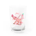 ドロマエオの桜もち Water Glass :front
