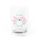 marikopterのレトロ文鳥 Water Glass :front