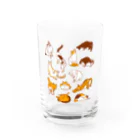 でんや　SUZURI店の雲猫 Water Glass :front