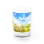 虹屋の虹屋-気球の草原 Water Glass :front