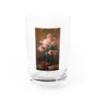 花名画アートグッズのフランス・モルテルマン《バラの静物》 Water Glass :front