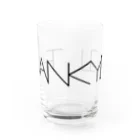 SF210のサンキュー（黒文字） Water Glass :front