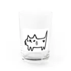 こむにんのこむにのネコ Water Glass :front