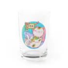 pipiyoのおやすみ招き猫 Water Glass :front