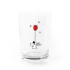 リアムワールドの風船とワンコ Water Glass :front