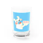 lionsan_galleryのいちごサンドたべるうさ Water Glass :front