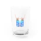 じゅりあんぐ！の双子なクリームソーダなまりおちゃん Water Glass :front