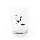 夜店のメイド猫娘　モノクロ Water Glass :front