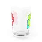 チャンドラー・シーンのどらごん（Red&Green） Water Glass :front