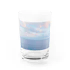 pino子 shopの流れゆく空と海【風景写真】 Water Glass :front