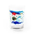 やわらかアートアカデミーのアンモナイト（EIM） Water Glass :front