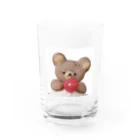 トゥインクルのくまのクリームソーダ 緑 Water Glass :front