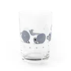 ねずりすSHOPのころりんチンチラ Water Glass :front