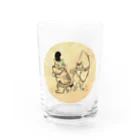 じゃんぐる堂の店の鳥獣戯画風もなか＆焼きのり Water Glass :front