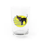 無重力の猫とは喋らなくても仲良しTシャツ Water Glass :front