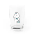 ナポリのSUZURIの水兵うさちゃん Water Glass :front