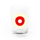 CORONET70のサークルa・クリーム・赤・白 Water Glass :front