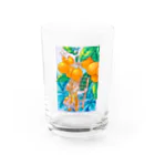 風神の風車の枇杷の子 Water Glass :front