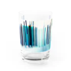 まっぽしらんどのNight Station Water Glass :front