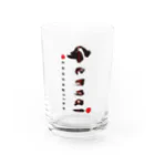 源内コンセプションの Gennai 筆文字Ver Water Glass :front