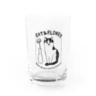 key-DesignのCAT&FLOWER Water Glass :front