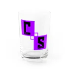 チョコット・シタイナーのチョコットシタイナー　CSロゴ Water Glass :front