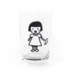 さくら茶のレトロな子供 Water Glass :front