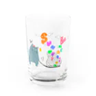 ず！猫の隠れ家🏠のさよなら夏休み Water Glass :front