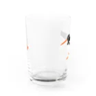 piro piro piccoloのミヤコドリとにんじん Water Glass :front