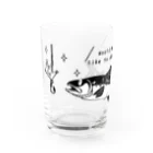 イラスト MONYAAT のCT142　キングサーモンへ Water Glass :front