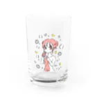 サウナ好きのカワウソのせんとうあがりのおんなのこ Water Glass :front