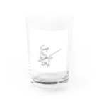 そらのいろのさんぽしてるいぬ Water Glass :front