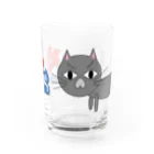 こむねこ屋のこむ猫コップ類 Water Glass :front