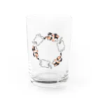 無名店のねこのわ Water Glass :front