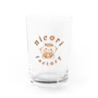 ニコリファクトリーのロゴワンポイント Water Glass :front