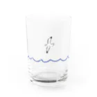 やぎのつののカモメ Water Glass :front