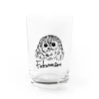 ひかるのフクロウさんグラス(モリフクロウ) Water Glass :front