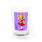 こつめちゃんのおみせのラベンダーとウサギ Water Glass :front