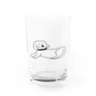 I'm always sleepy.のアイアムオールウェイズスリーピードッグ Water Glass :front