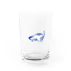 HERの穴を覗くねこ Water Glass :front