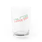 I LOVE YOU STORE by Hearkoのよく見ると I love you（パステル） Water Glass :front