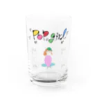 ねこ探知機のポップガール増量版 Water Glass :front