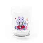 Link∞artの猫神さま Water Glass :front