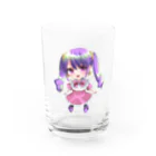 雨水ふみのすみれちゃん Water Glass :front