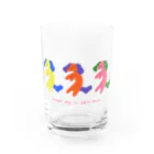 mireのsleepy dog Water Glass :front