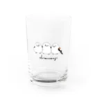 long-tailsのシマエナガ Water Glass :front