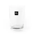 mmm212のNISTA square box logo Water Glass :front