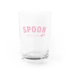 LONESOME TYPE ススのSPOON (PINK) Water Glass :front