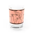 SWEET＆SPICY 【 すいすぱ 】ダーツの-ウマクナリタイ-キャスケット女子　オレンジ Water Glass :front