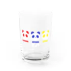 はちよんごのアカパンダアオパンダキパンダ Water Glass :front